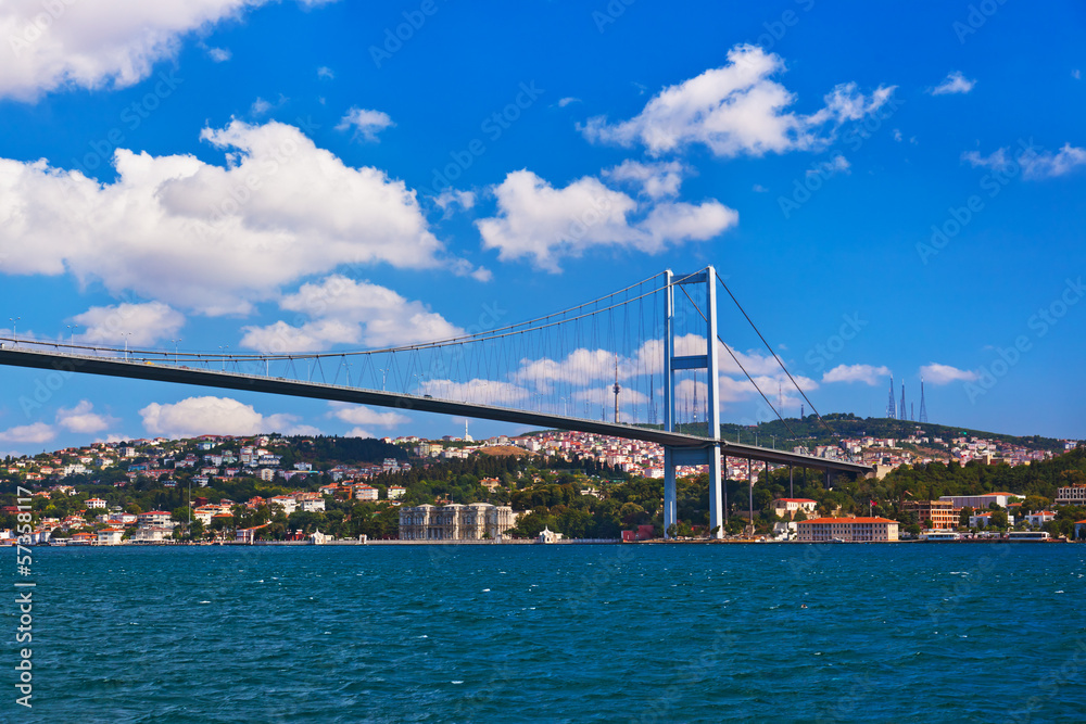 Bosphorus bridge in Istanbul Turkey