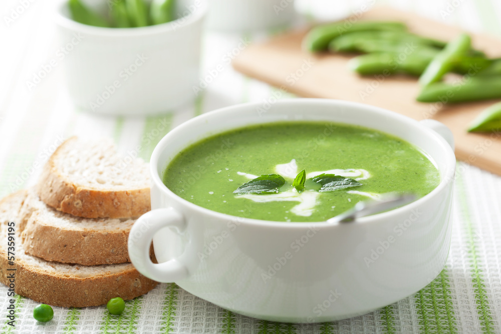 pea soup with mint pea soup with mint