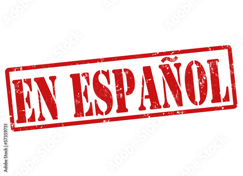 En espanol stamp photo