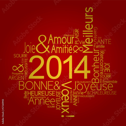 Carte de vœux 2014 joyeuse