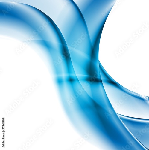 Blue vibrant abstract waves