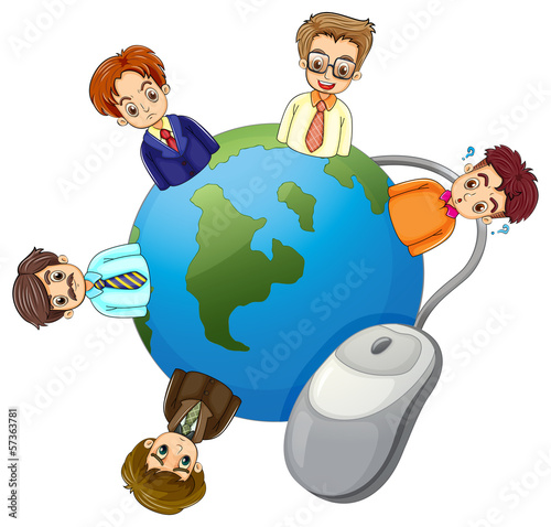 Businessmen around the globe