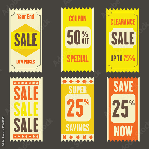 Retro Sale Tickets