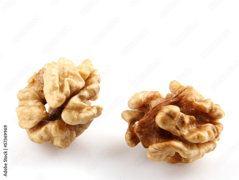 Walnuts Isolated Walnuts Isolated