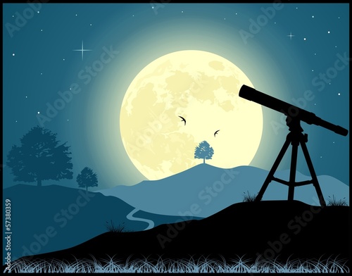 Look to the stars. Telescope
