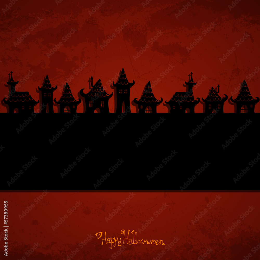 Vector Illustration of an Abstract Halloween Background