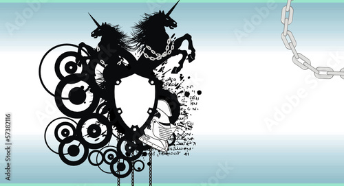 unicorn wallpaper heraldic crest