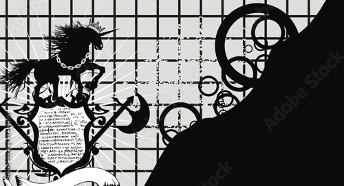 crest coat of arms unicorn wallpaper