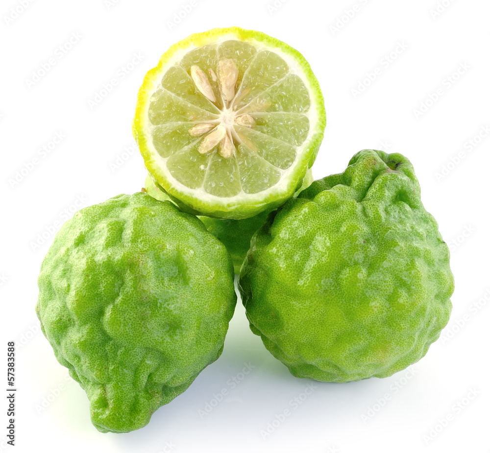 Bergamot isolated white background. Bergamot isolated white background.