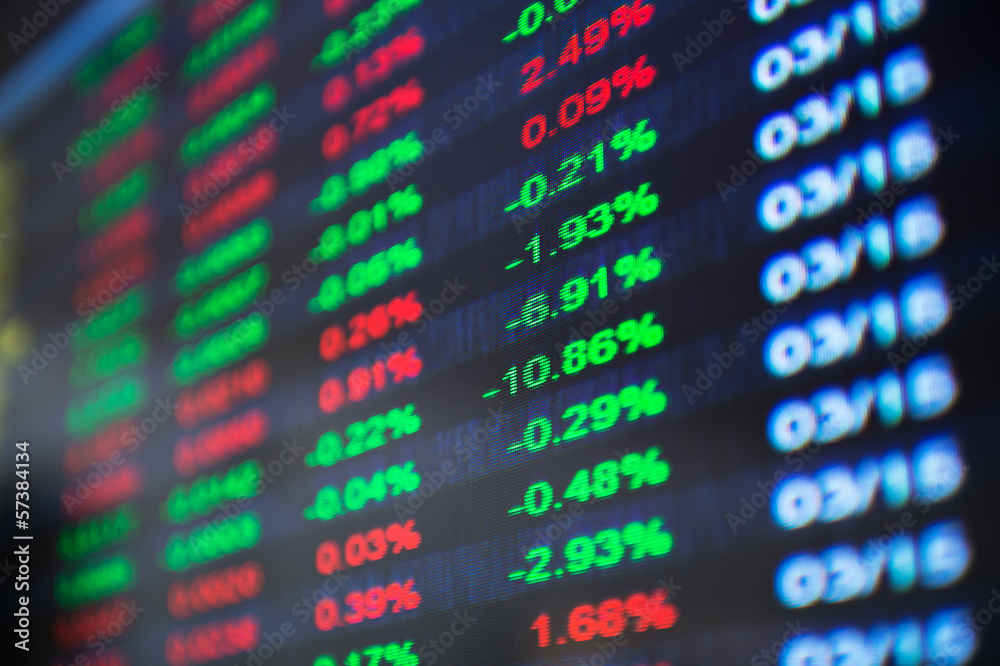 Display of Stock market Display of Stock market
