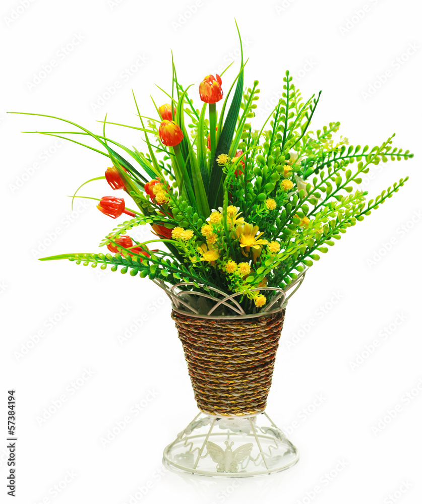 Flowers in a vase.