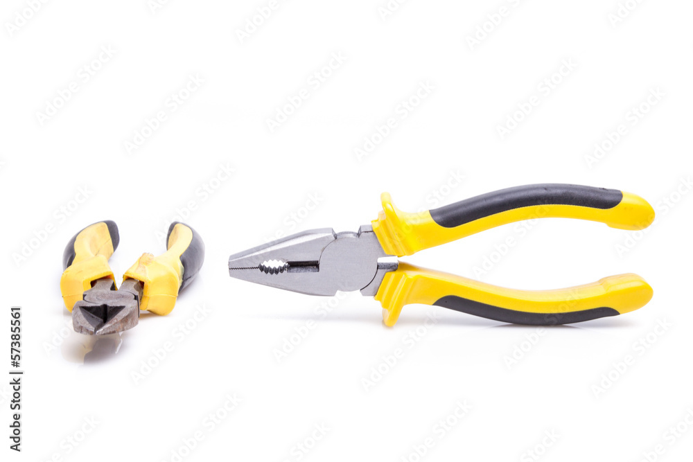 Fototapeta premium Pliers. Studio shot Isolated on white background