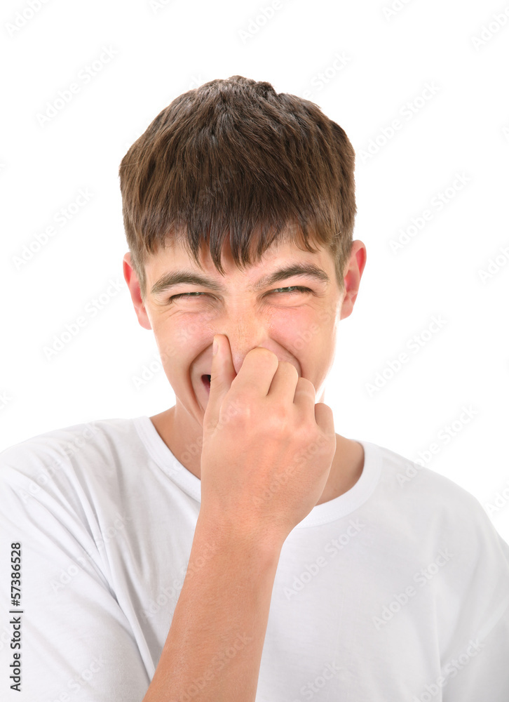 Teenager with Closed Nose