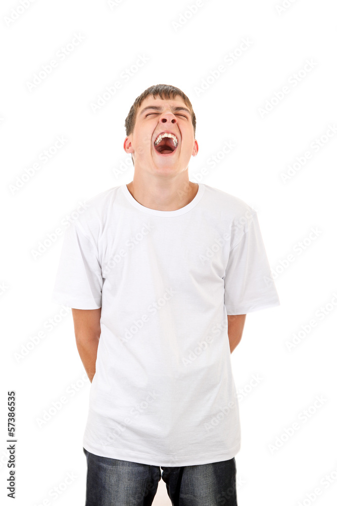 Young Man Yawning Young Man Yawning