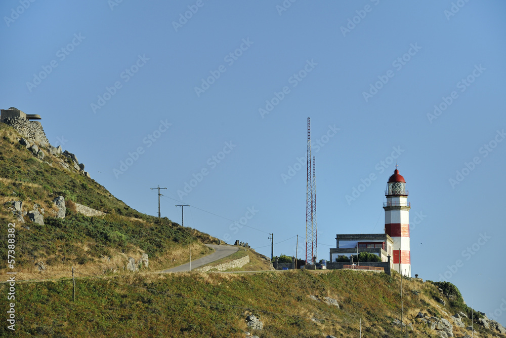 Silleiro cape, lighthouse in the mountain