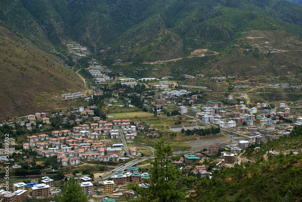 View of the city, Thimphu, Bhutan