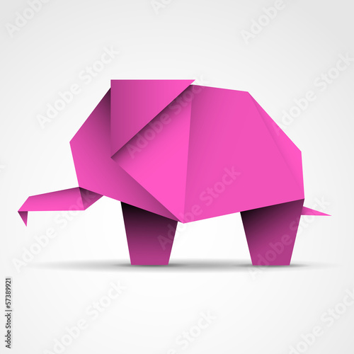 słoń origami