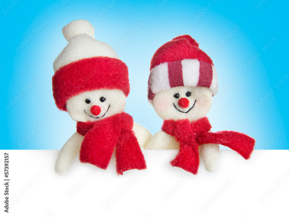 banner with snowmen, no name toy banner with snowmen, no name toy
