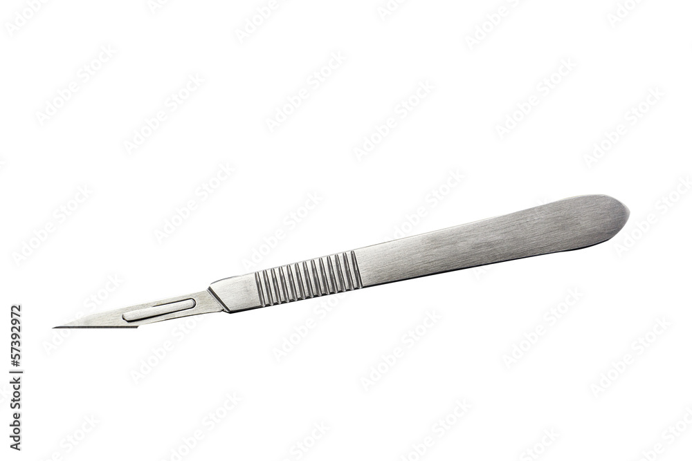 scalpel on the white background with clipping path scalpel on the white background with clipping path