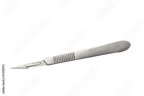Fotomurale scalpel on the white background with  clipping path