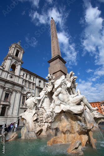 Fontana dei quattro fiumi Roma