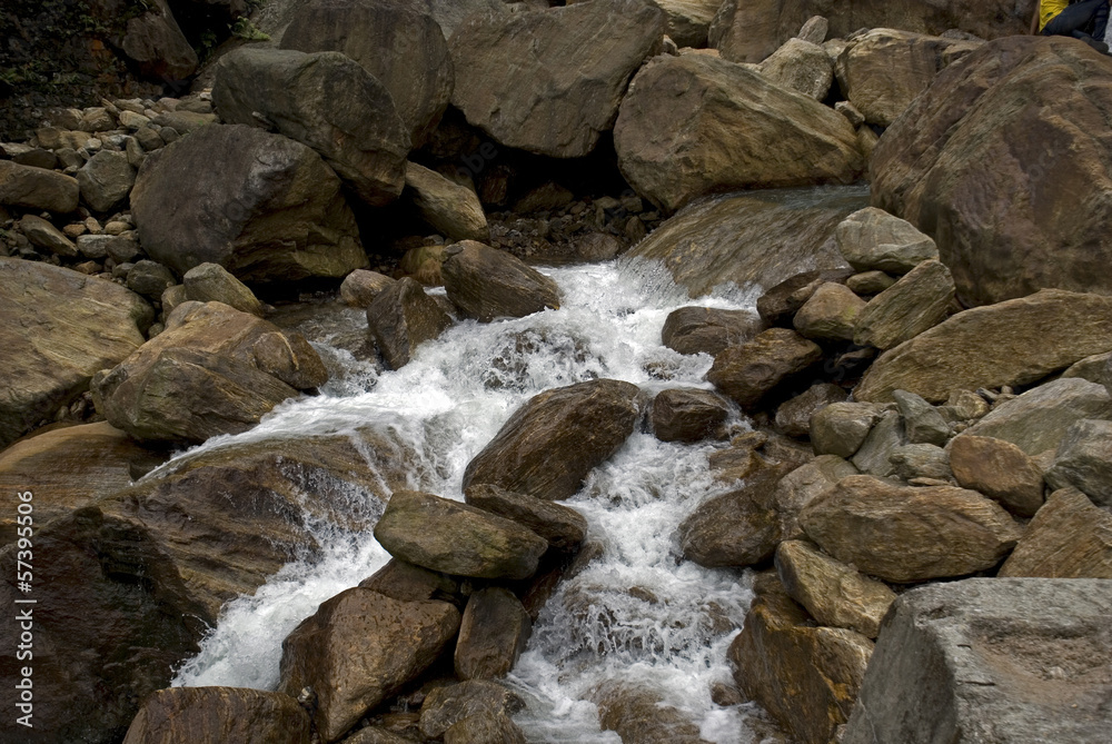 Obraz premium River, Bhutan