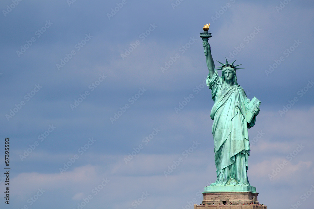 Fototapeta premium Statue of Liberty sculpture, on Liberty Island in NYC