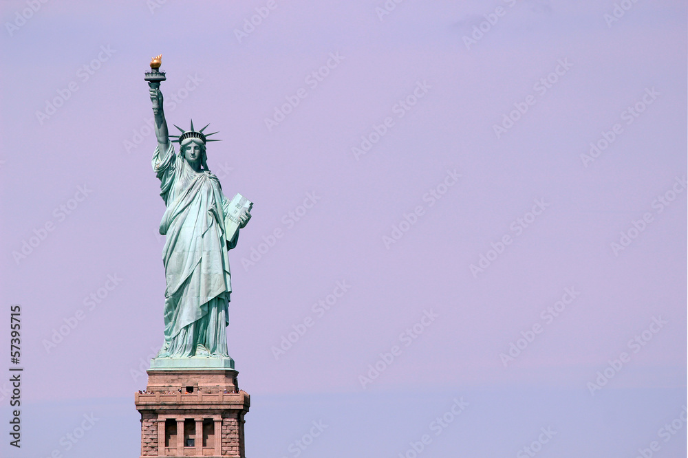 Fototapeta premium Statue of Liberty sculpture, on Liberty Island in NYC