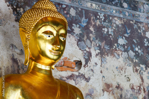 Photography Peace gold buddha
