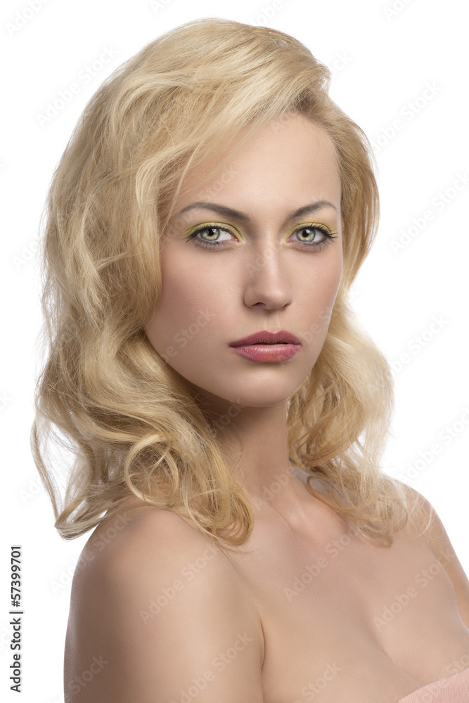 Fototapeta premium sexy blonde girl in close-up portrait