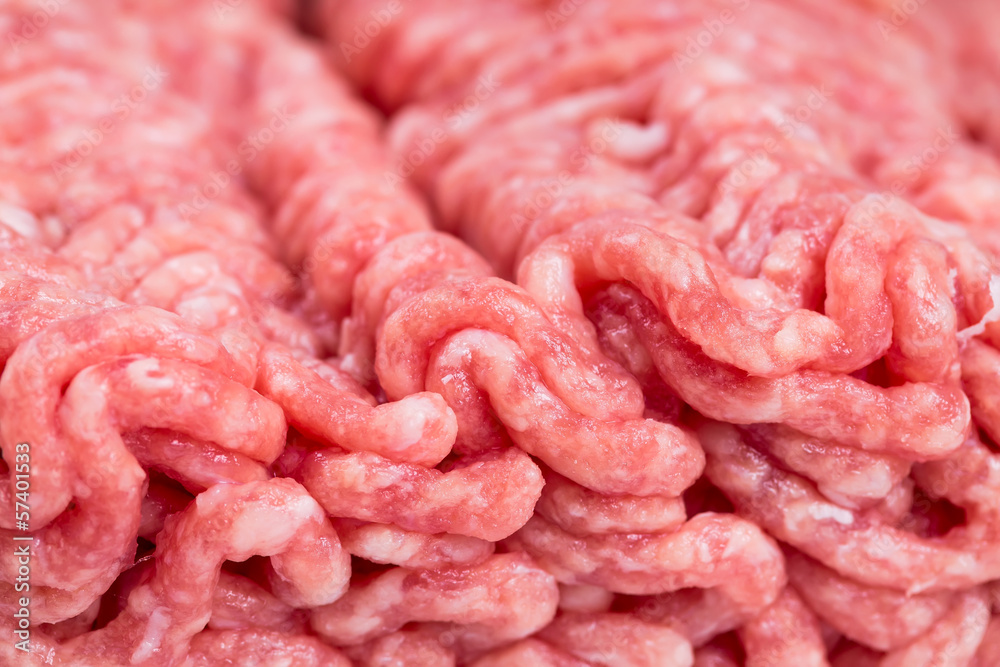 Raw minced meat close-up. Raw minced meat close-up.