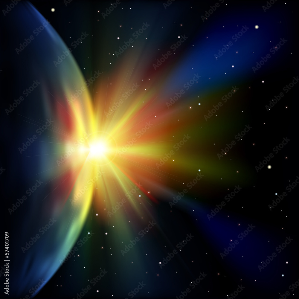 Fototapeta premium abstract space background with stars