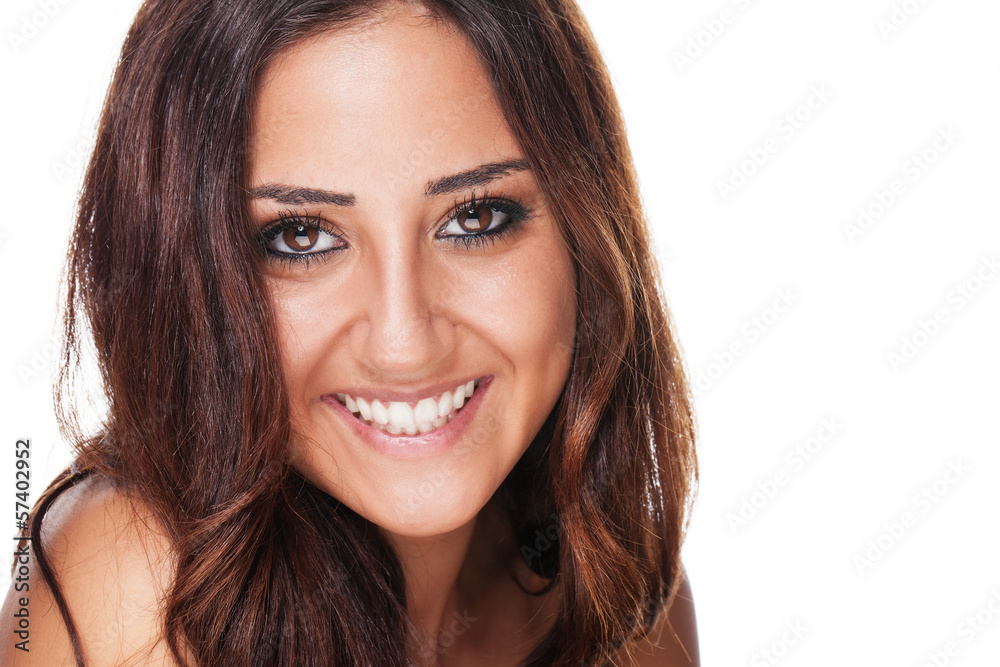 portrait einer glücklichen jungen frau portrait einer glücklichen jungen frau