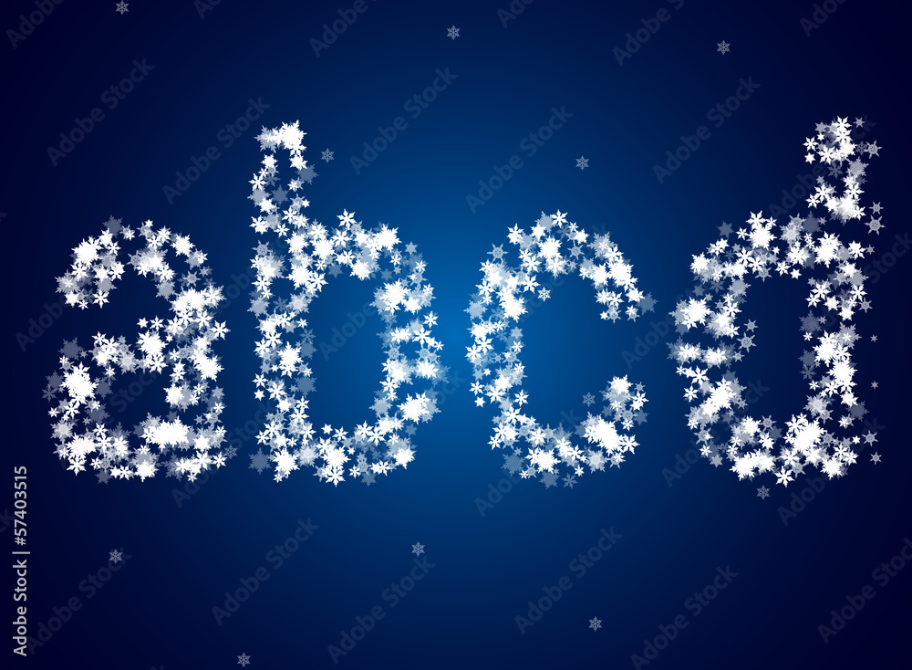 Snow letters Snow letters
