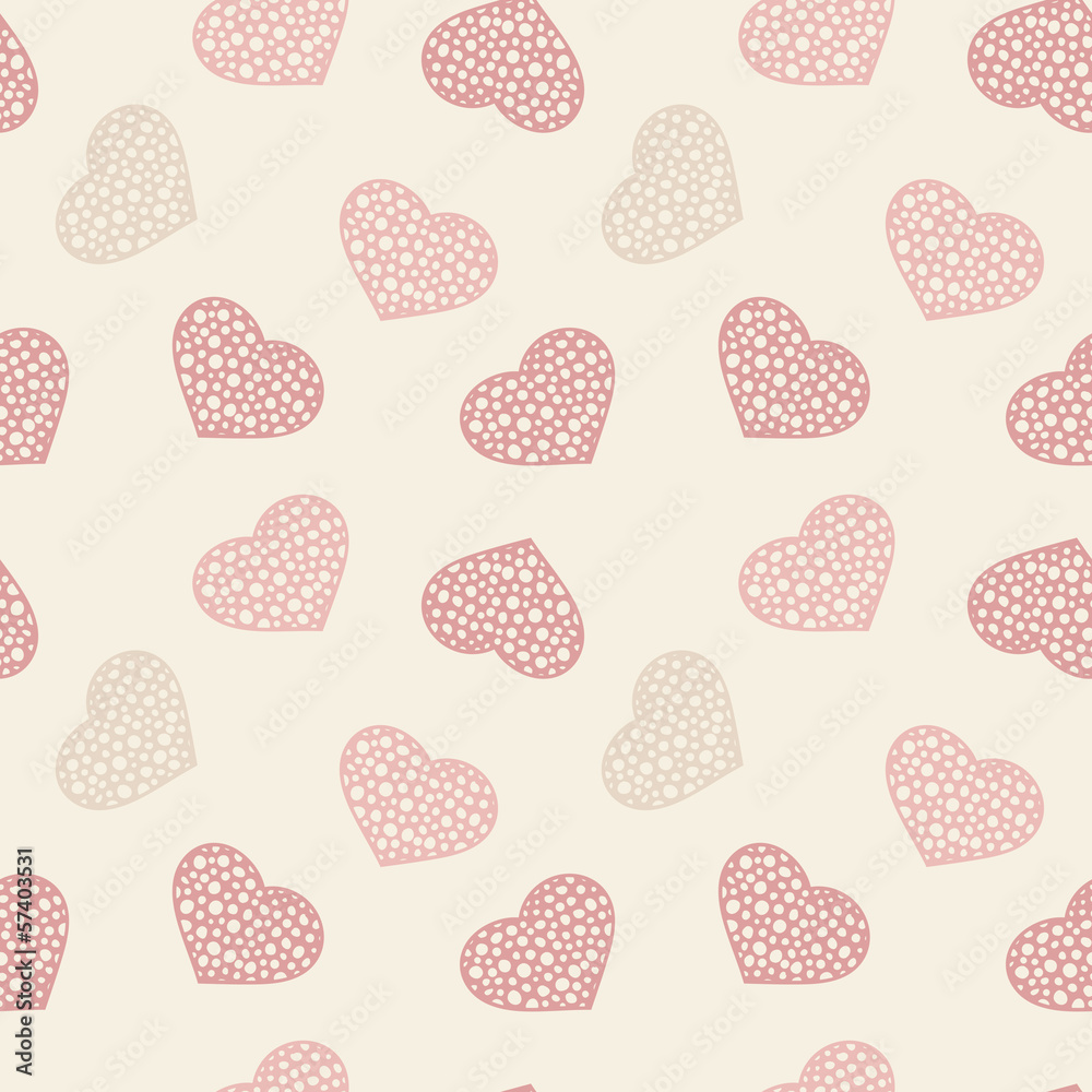 hand drawn doodle seamless pattern of hearts hand drawn doodle seamless pattern of hearts
