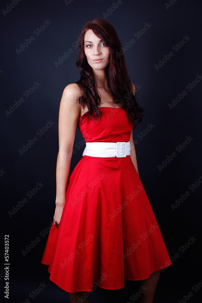 Frau im Abendkleid Frau im Abendkleid