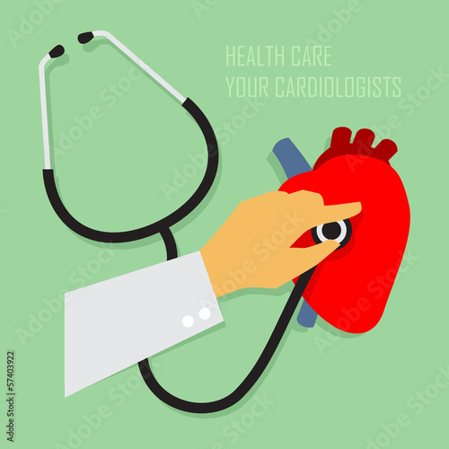 Check your Cardiologists with a stethoscope.