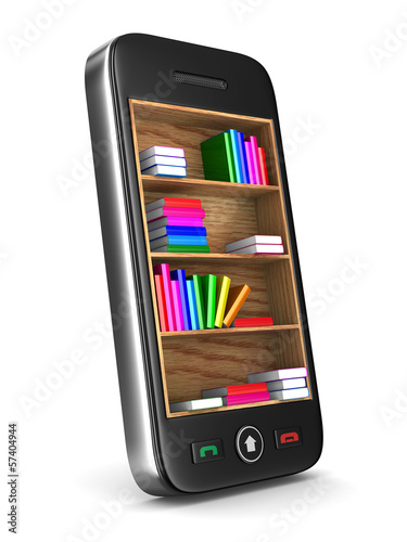 phone on white background. ...