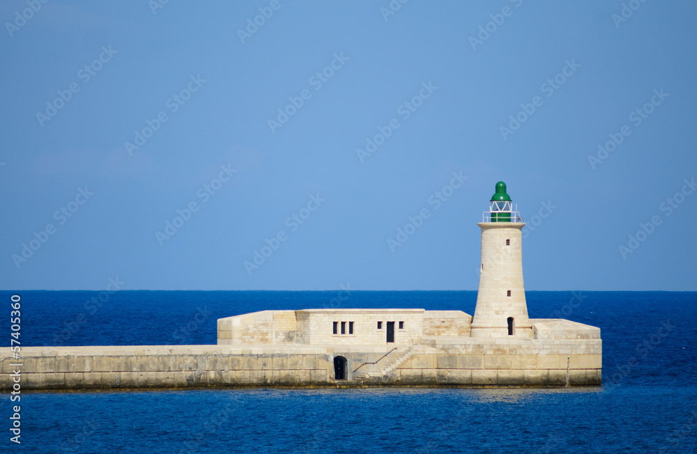 Lighthouse on Malta, Mediterranean sea