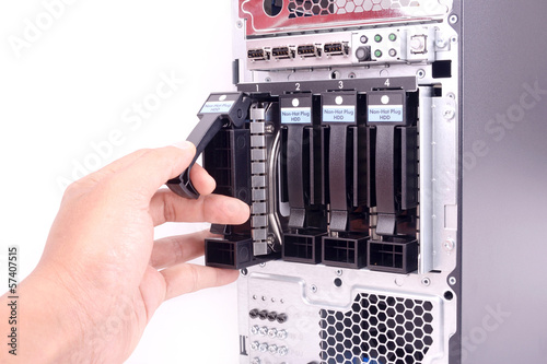 Bilde på lerret harddisk bay