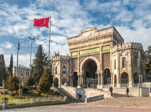 Canvas Print Istanbul university building, Turkey