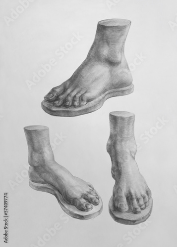 Detail of David foot