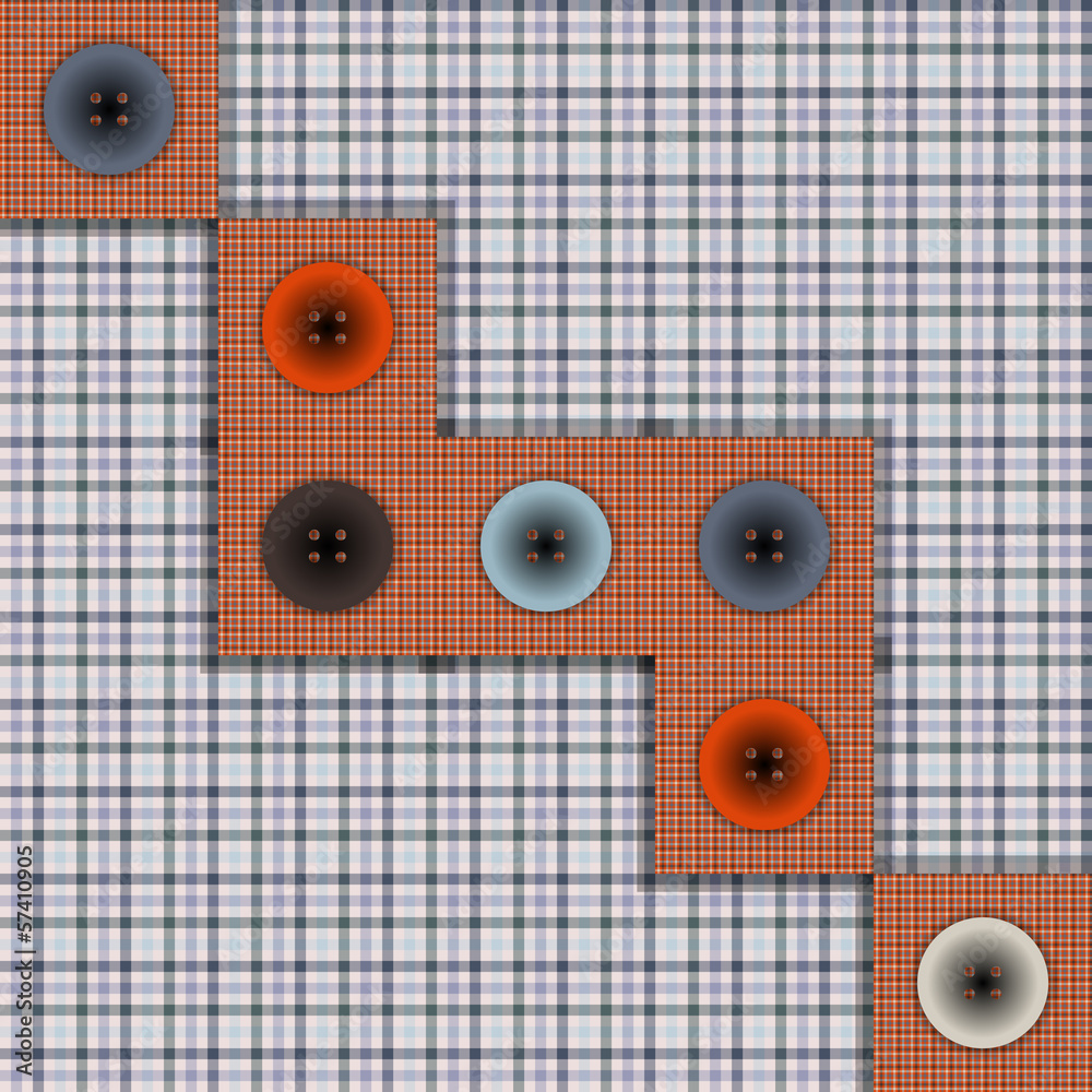 set of fabric with buttons on a contrasting background set of fabric with buttons on a contrasting background