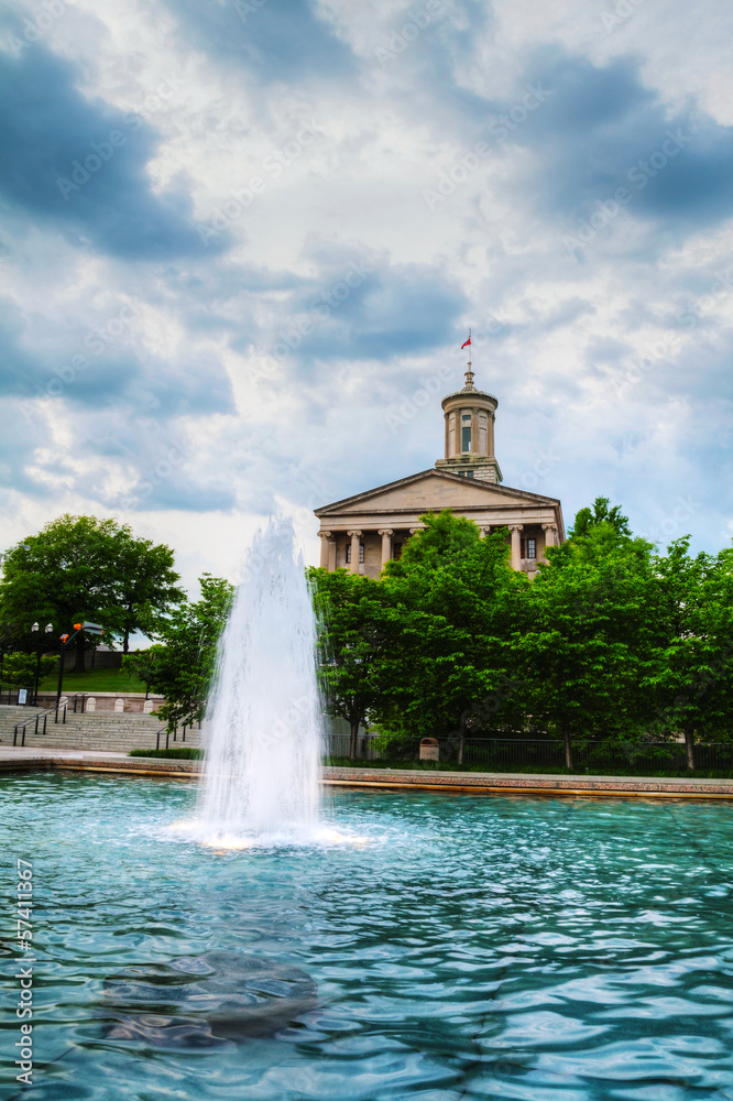 Tennessee State Capitol building in Nashville