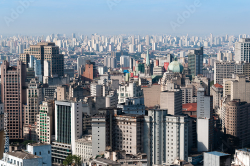 Sao Paulo city, view of buildings in the capital. Brazil.