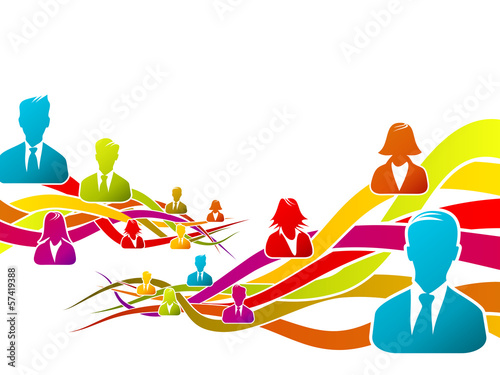 Abstract concept about business people vector illustration