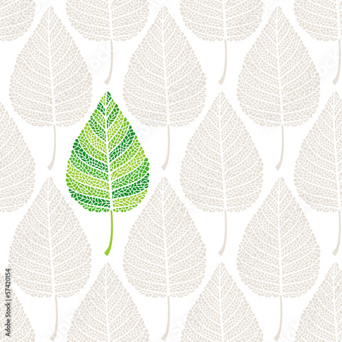 Leaves seamless background