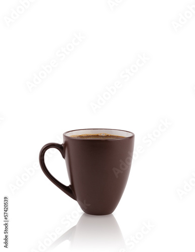Coffee-cup with white copy space