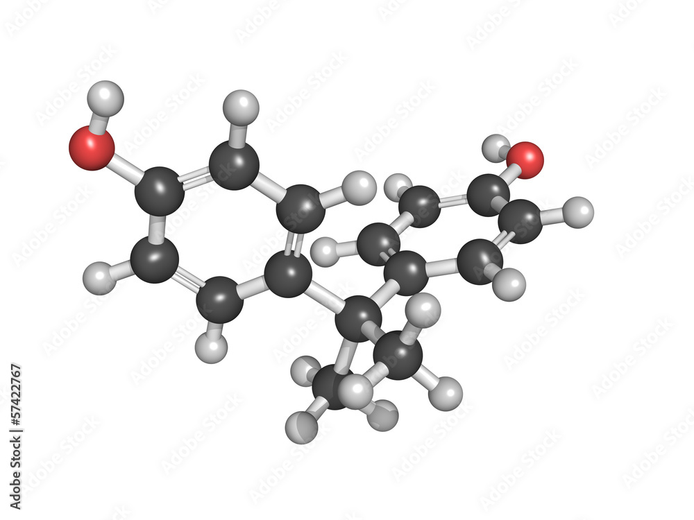 Bisphenol A. Molecular structure Bisphenol A. Molecular structure