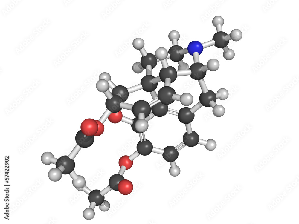 Chemical structure of heroin Chemical structure of heroin